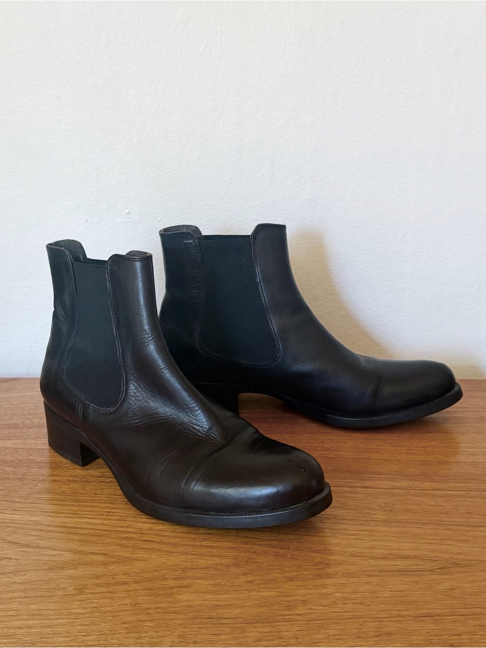Browns Black Leather Chelsea Ankle Boots